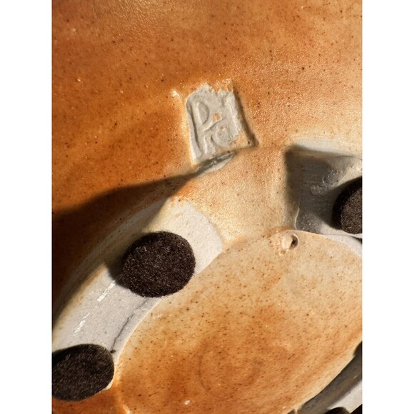 Art Pottery Jar with Lid Hand Made Signed by Ruth Conway wood fired Pottery 6” - Picture 7 of 16